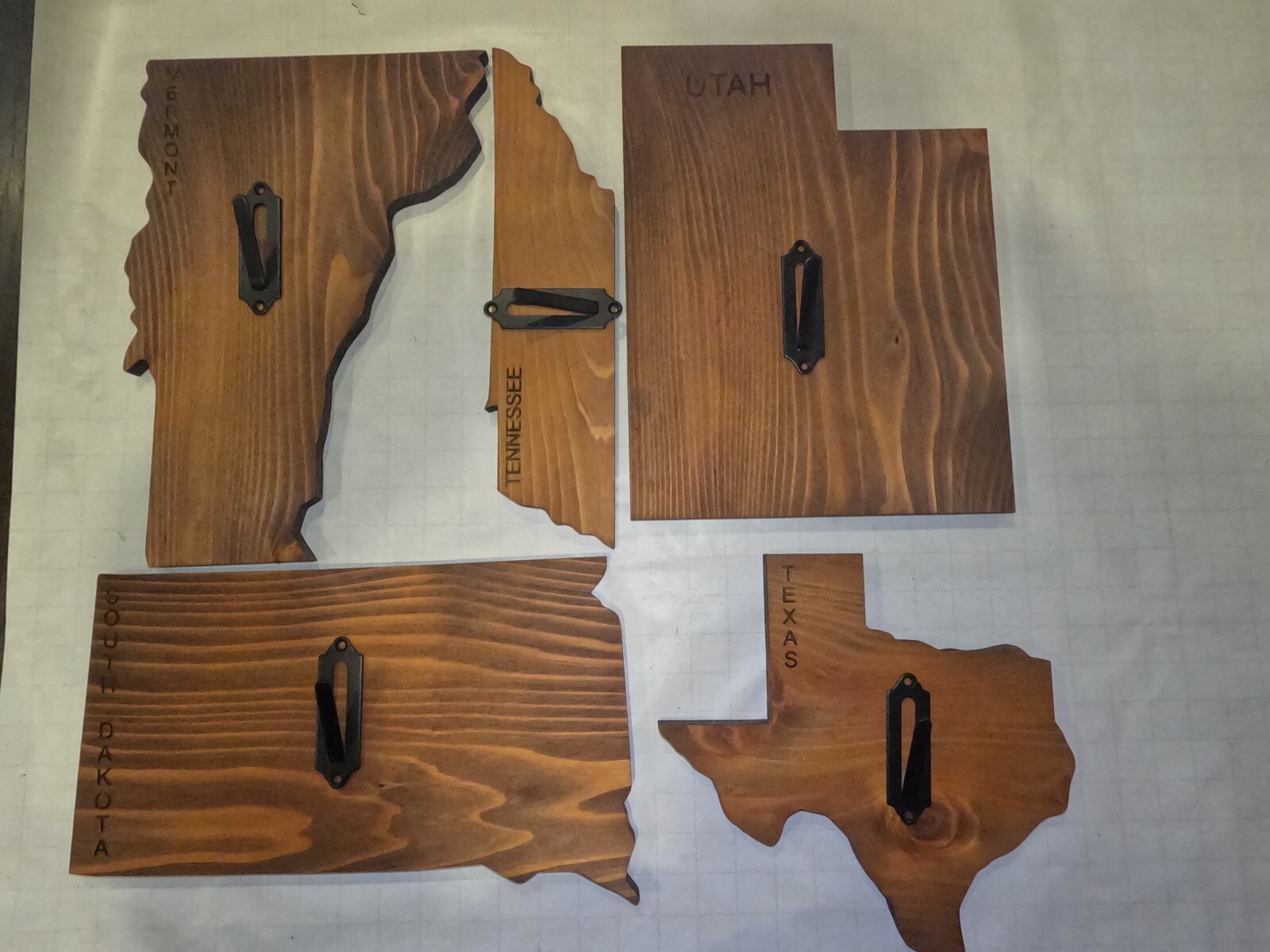 Euro Deer State Plaque Mount Wood