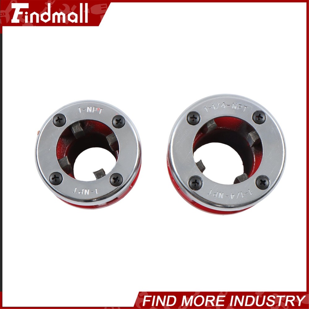 Findmall 7 Size Pipe Threader W/ Handle Pipe Threader Threading 3/8" To 2" Dies