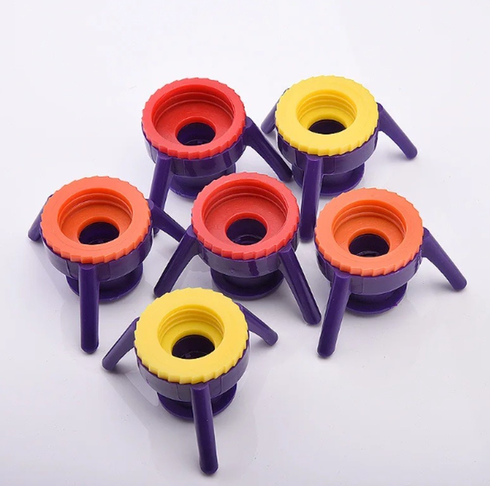 6-Pack Bottle Emptying Kit – Evacuation Dispenser Caps for Shampoo & Lotion