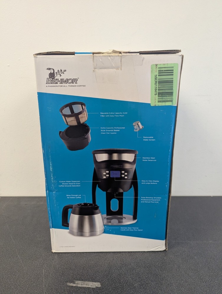 Behmor Brazen Plus 8 Cup Customizable Brew System Coffee Maker - Works - Details