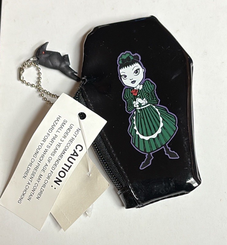 Disney Parks The Haunted Mansion Goth Maid Coffin Coin Purse RARE!!