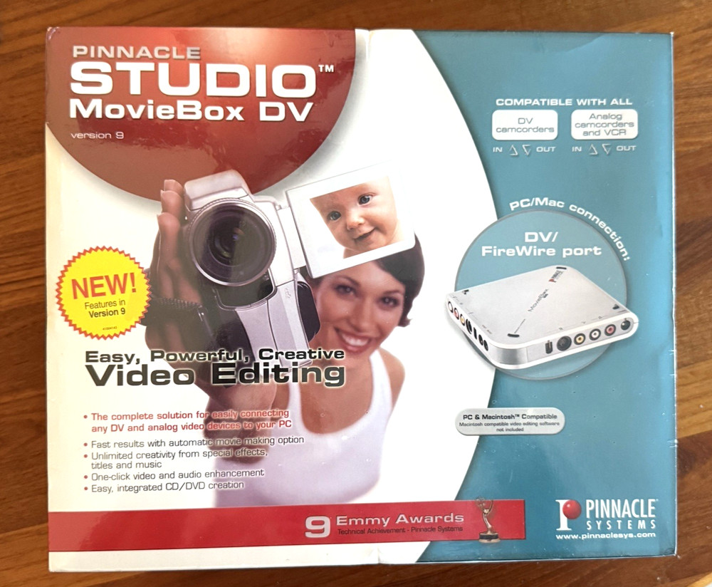 Pinnacle Studio MovieBox DV Version 9 SEALED