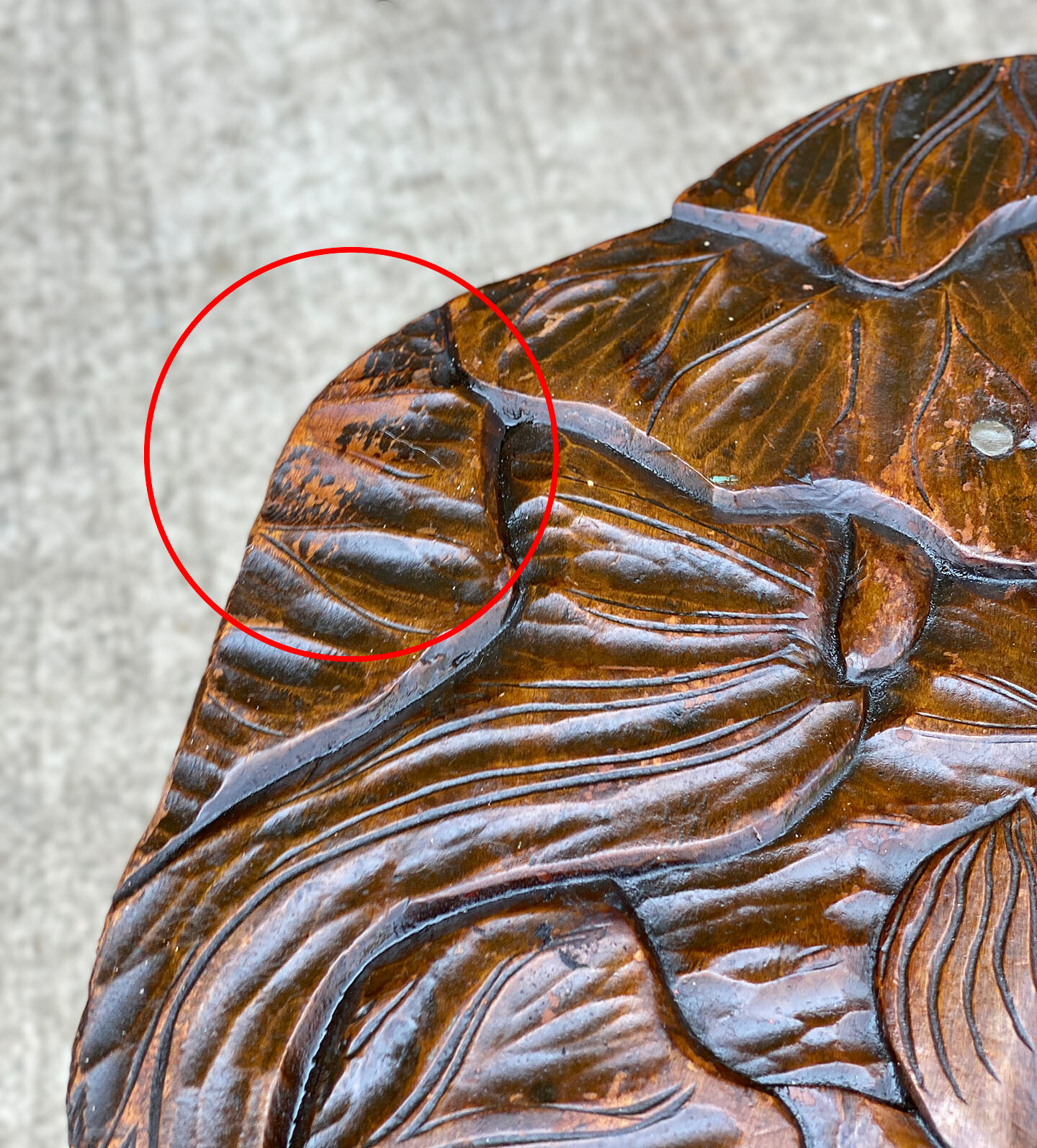 Antique Liberty & Co Art Nouveau Carved Floral Motif Plant Stand Table