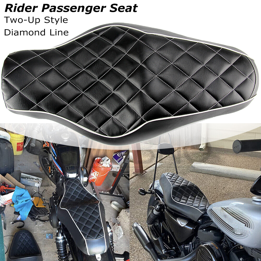 Motorcycle Driver Passenger Two Up Seat For Harley Iron 1200 883 48 Sportster XL