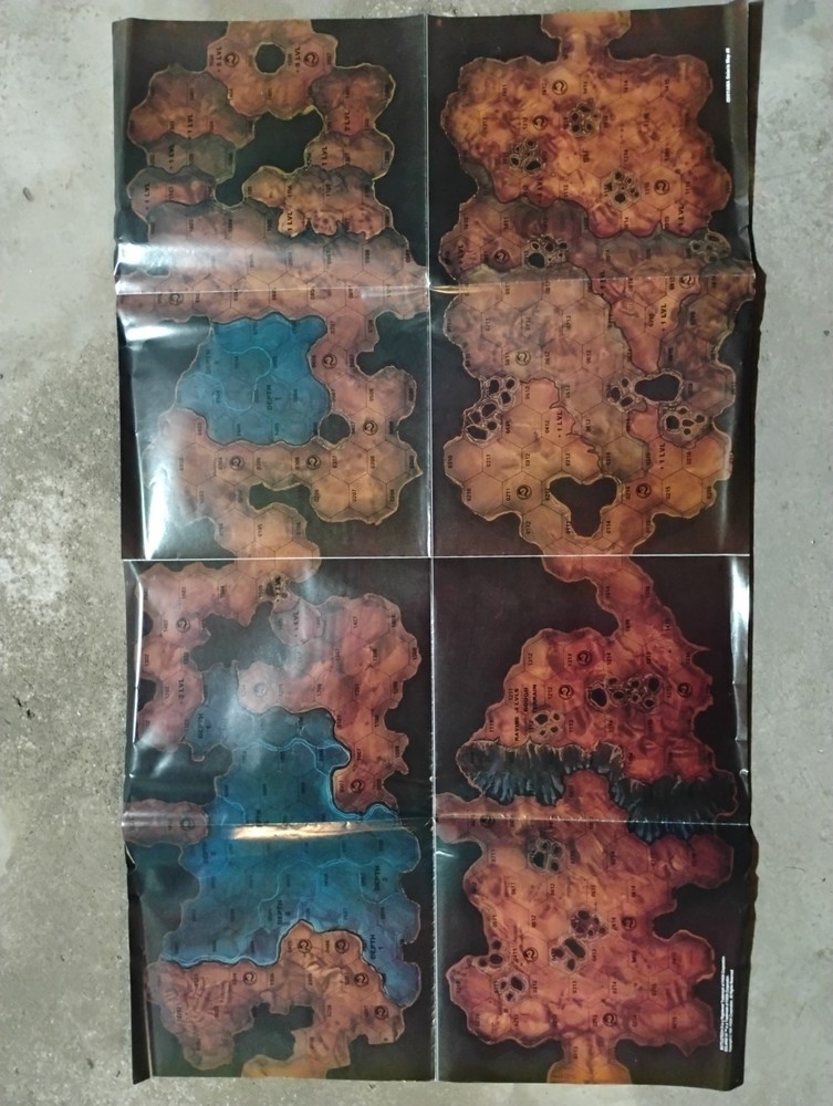 BattleTech Hex Map Sheets FASA – 4 Fold-Out Maps, 6 Playable Fields