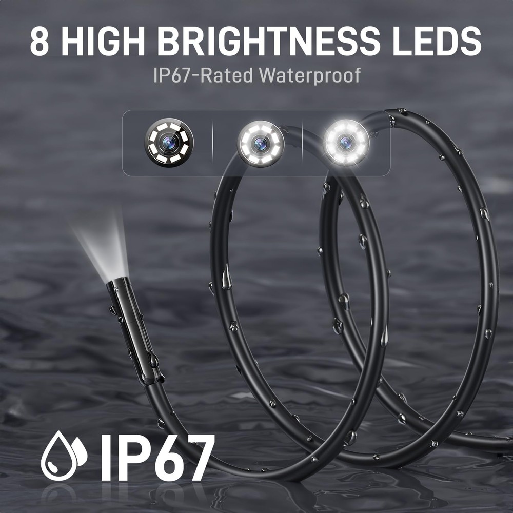 HD Borescope Camera 16.5ft Autofocus