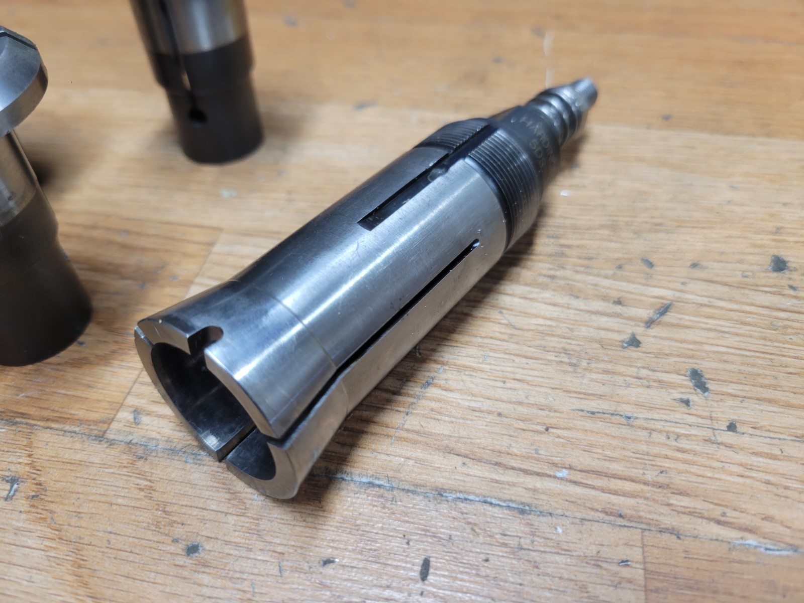 HARDINGE DEAD LENGTH 5DS COLLET W/ MASTER 4 RANDOM HEADS 5C MASTER 5DS