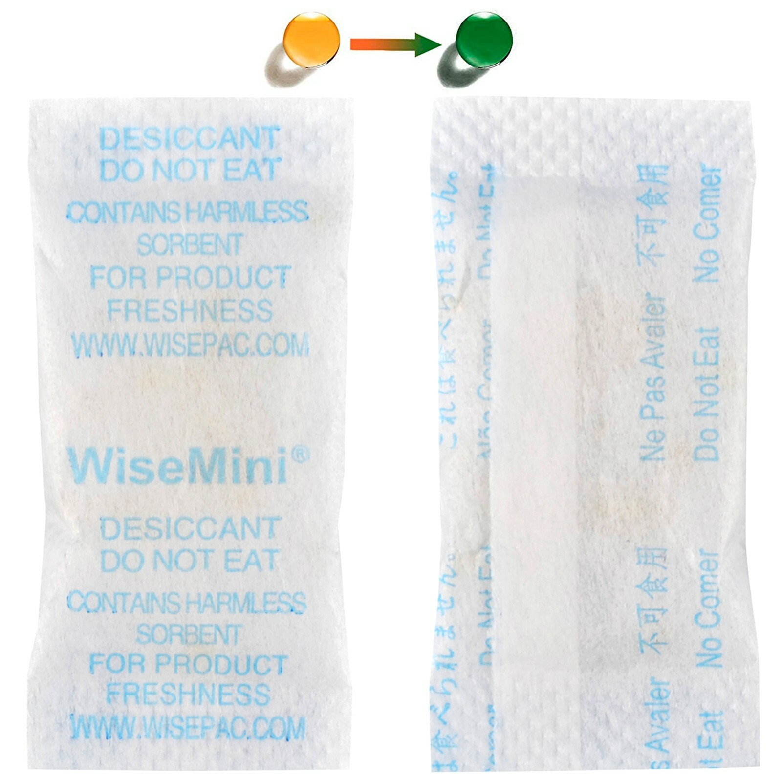 0.5 Gram 300 Pack Silica Gel Packets Color Indicating Dessicant Food Grade NP
