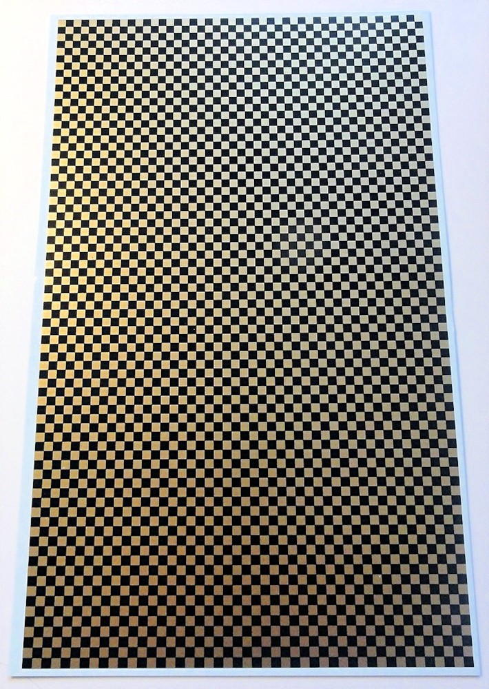 Checkerboard Pattern Arch Checkered Pattern Black & Gold 1:43 Decal