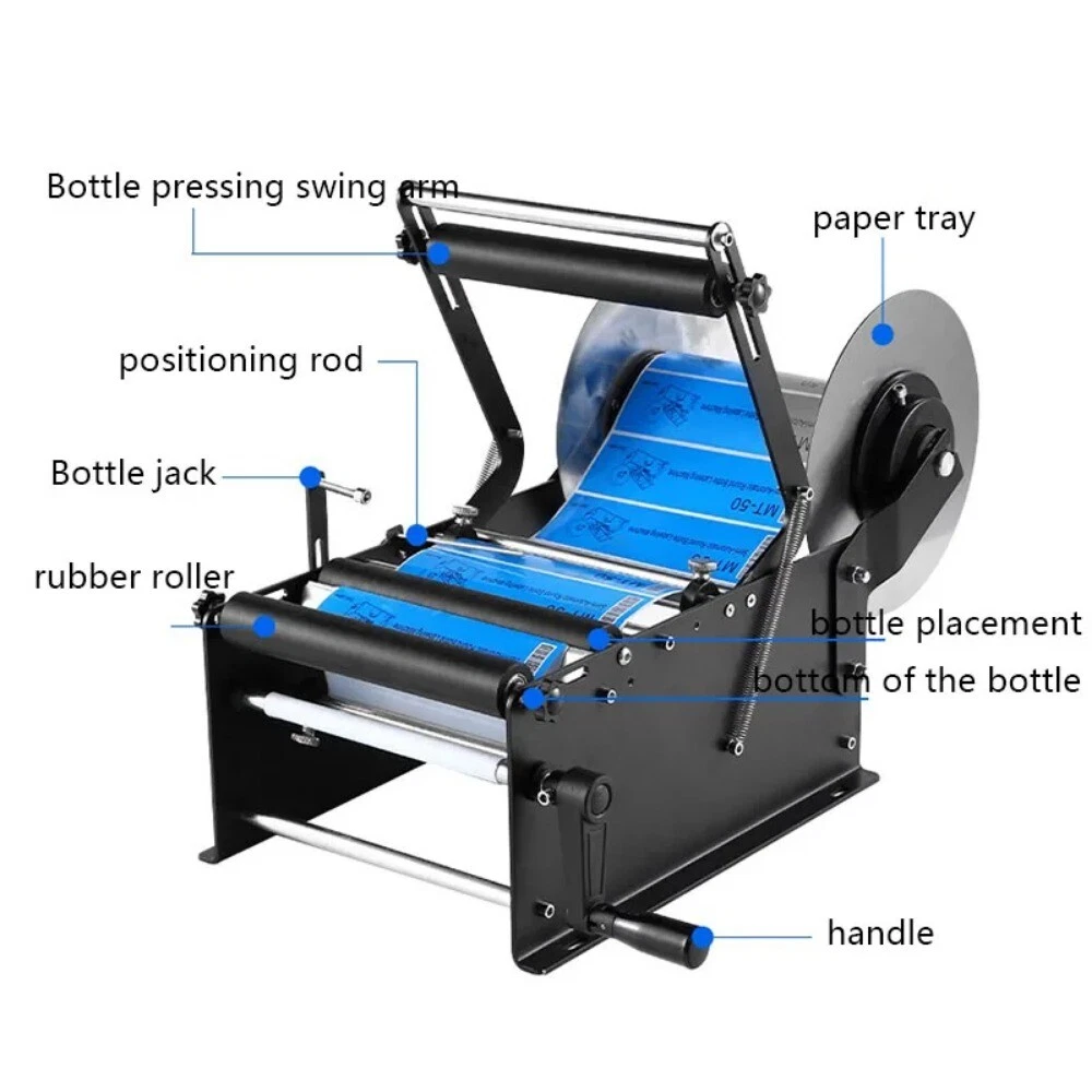 Small Hand Widening Round Bottle Labeling Machine Round Can Labeling Machine