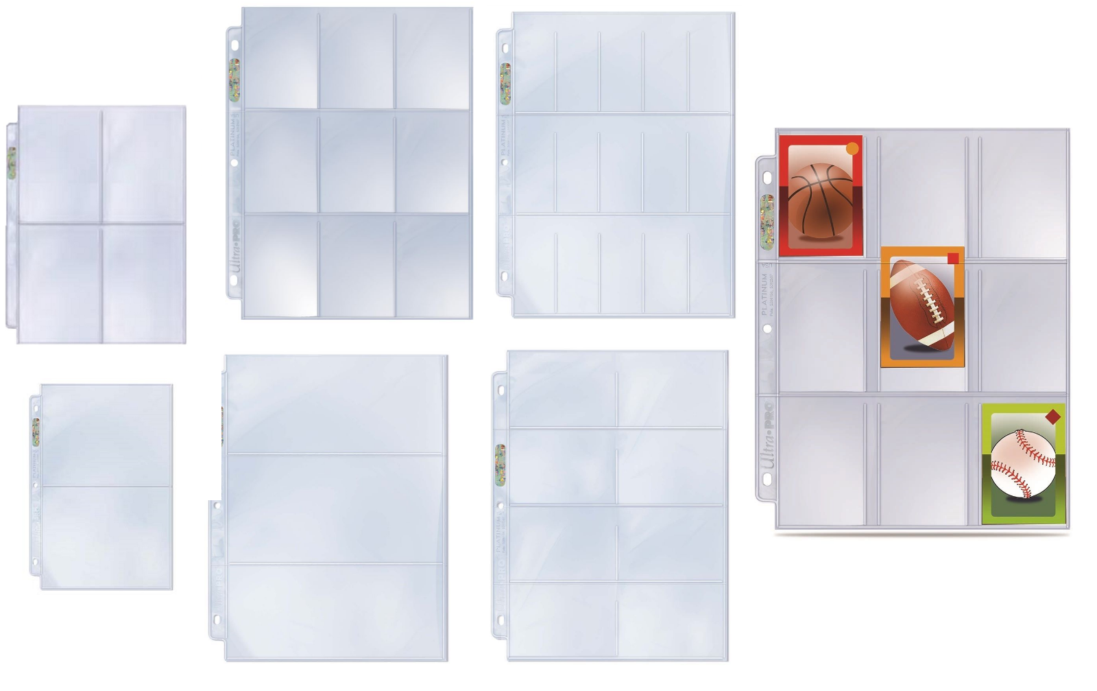 (10-Pack) Ultra Pro Pocket Album Pages For 3 Ring Binders Cards, Gaming, Photos