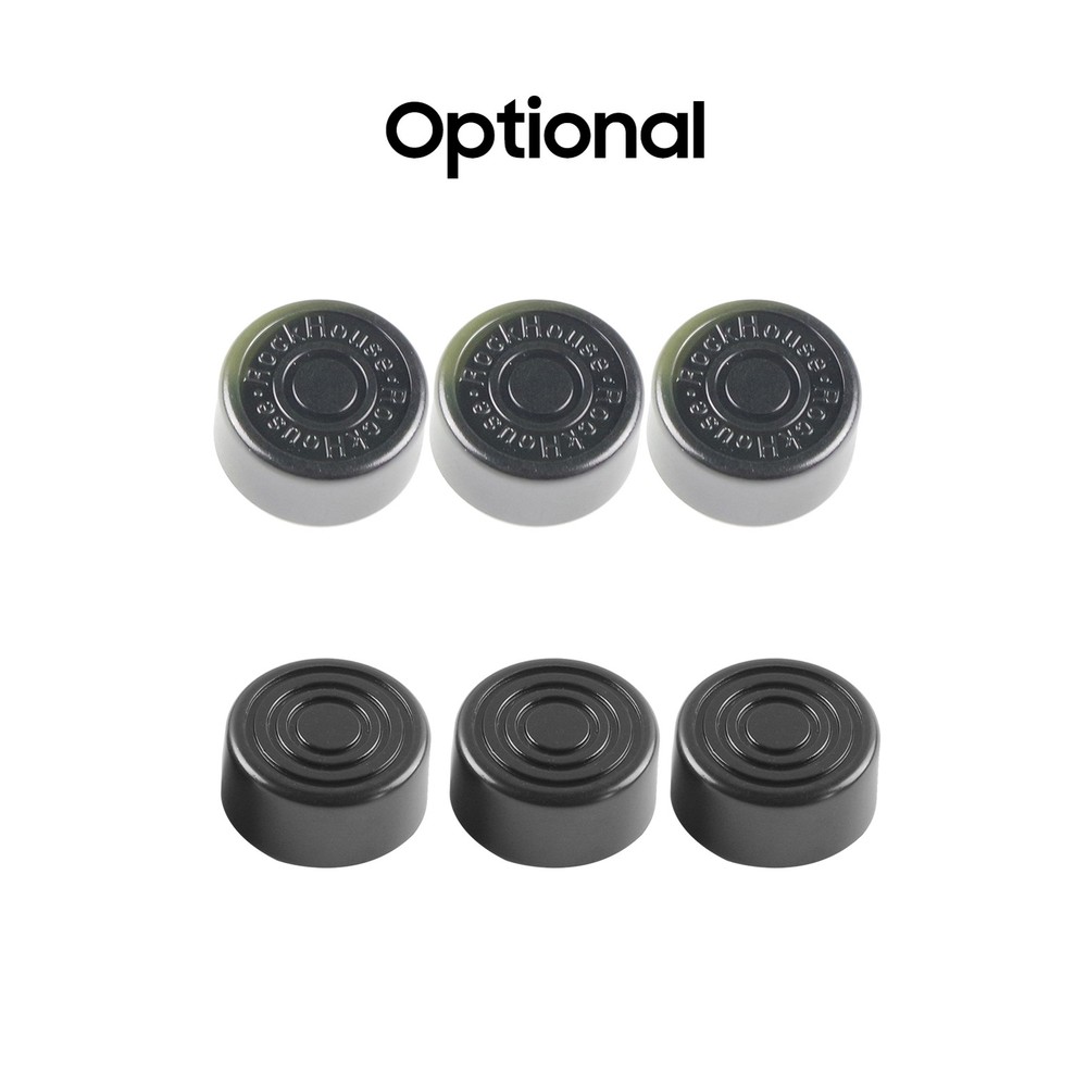 Guitar Effect Pedal Stomp Footswitch Topper Cap ABS Material 3-Pack Black