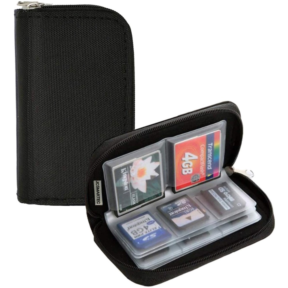 Multi-Functional Card Case in Black - Perfect for Technology Enthusiasts