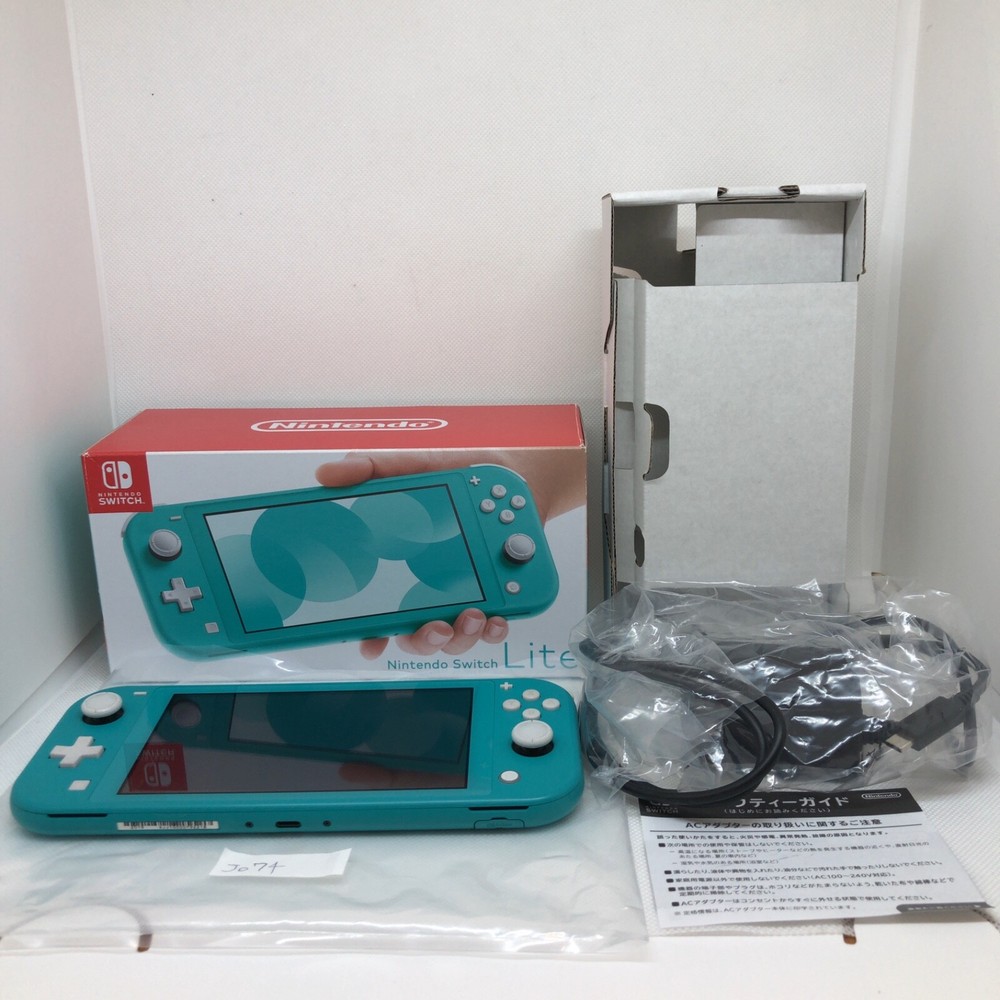 Nintendo Switch Lite Turquoise Box Excellent #J074