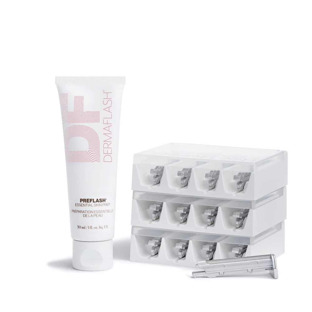 DERMAFLASH ESSENTIALS Dermaplaning Replenishment Kit for 12 Week Supply