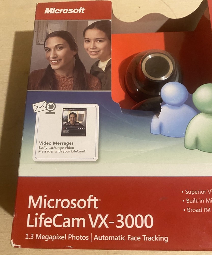 Microsoft Lifecam VX-3000 USB 2.0 Webcam New in Box