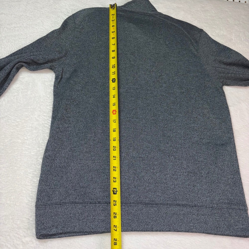 Dunning Golf Mens Gray Heather Quarter Zip Pullover Sweater Size Small