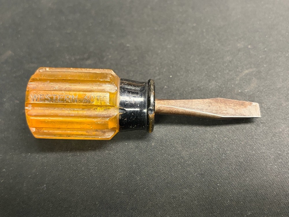 Vintage Western Auto Stubby Flat Head Screwdriver
