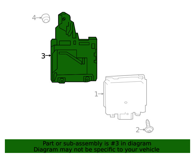 Genuine Ford Blind Spot Detection System Warning Sensor Bracket GD9Z-14D189-A