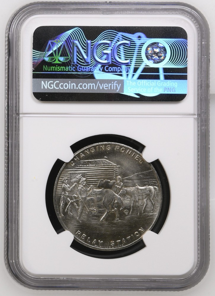 1947 So Called 50C Changing Ponies NGC MS67