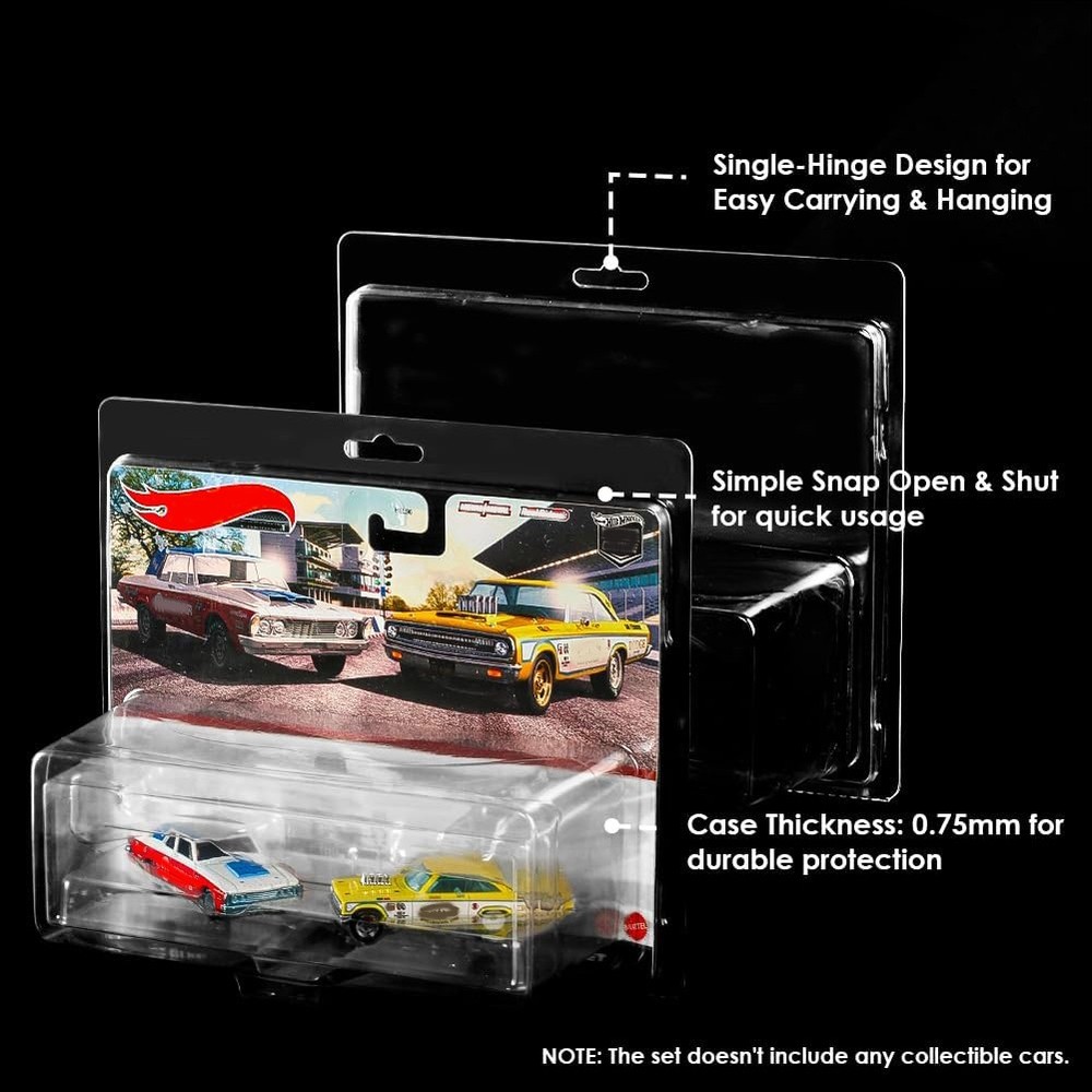 20PCS Plastic Protector Case Storage Display Box for Premium 2-Pack Series