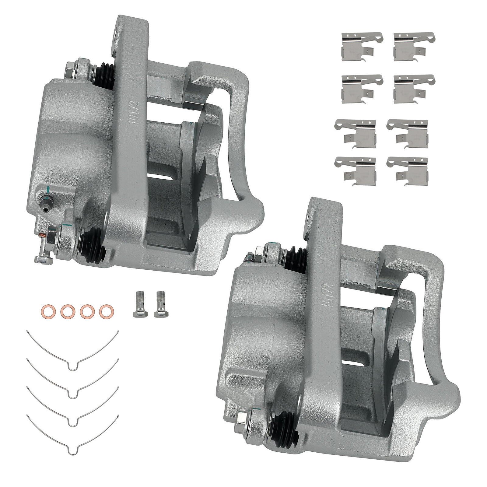 Front Disc Brake Caliper Set for Ford Excursion F-250 F-350 Super Duty 1999-2004