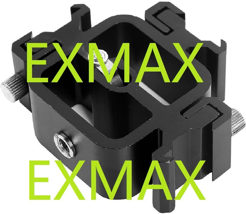 EXMAX Triple (3) Flash Head Adapter with Swivel/Tilt Bracket 3 Section U Shape