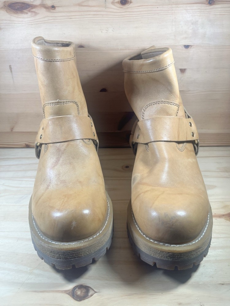 Durango Ankle Harness Boots Tan leather Logger Engineer Sz 11 E Preowned