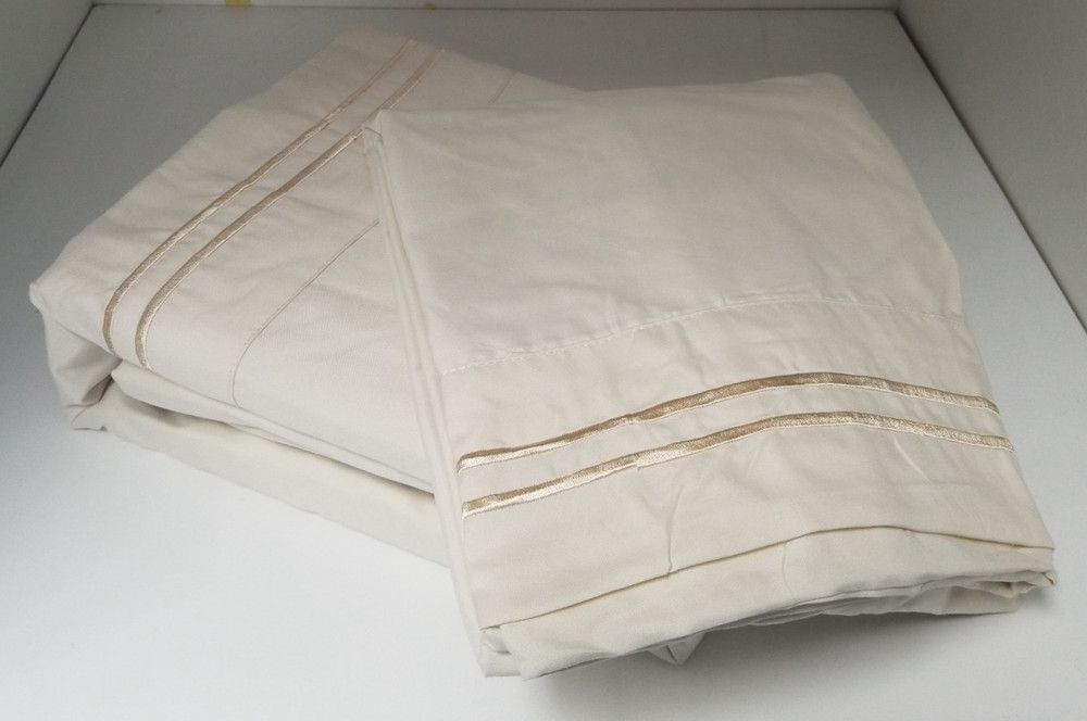 Super Single Sheet Set for Hard Side Waterbed - 6 pockets - Ivory
