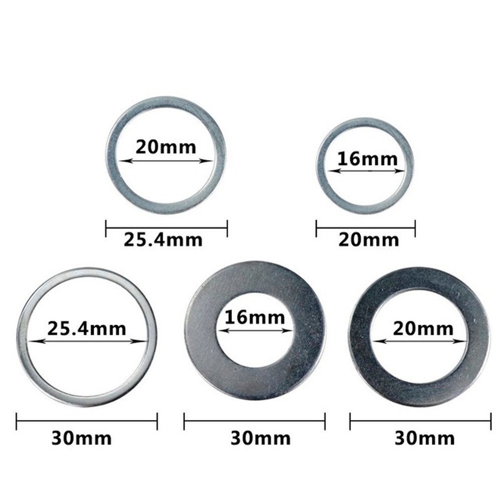 Set Circular Saw Conversion Ring Diameter Internal&External Metal 20&30