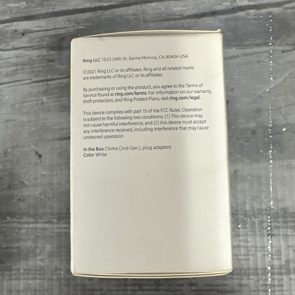 Ring Door Chime - White
