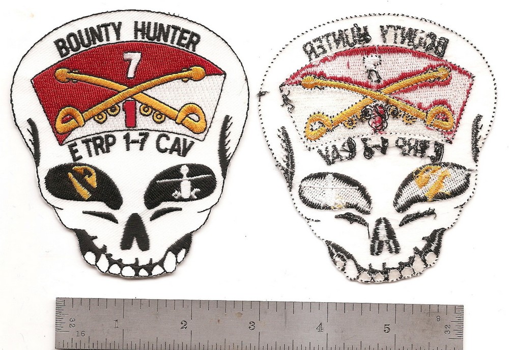 #178  US ARMY E TROOP 1-7 CAVALRY PATCH "BOUNTY HUNTER"
