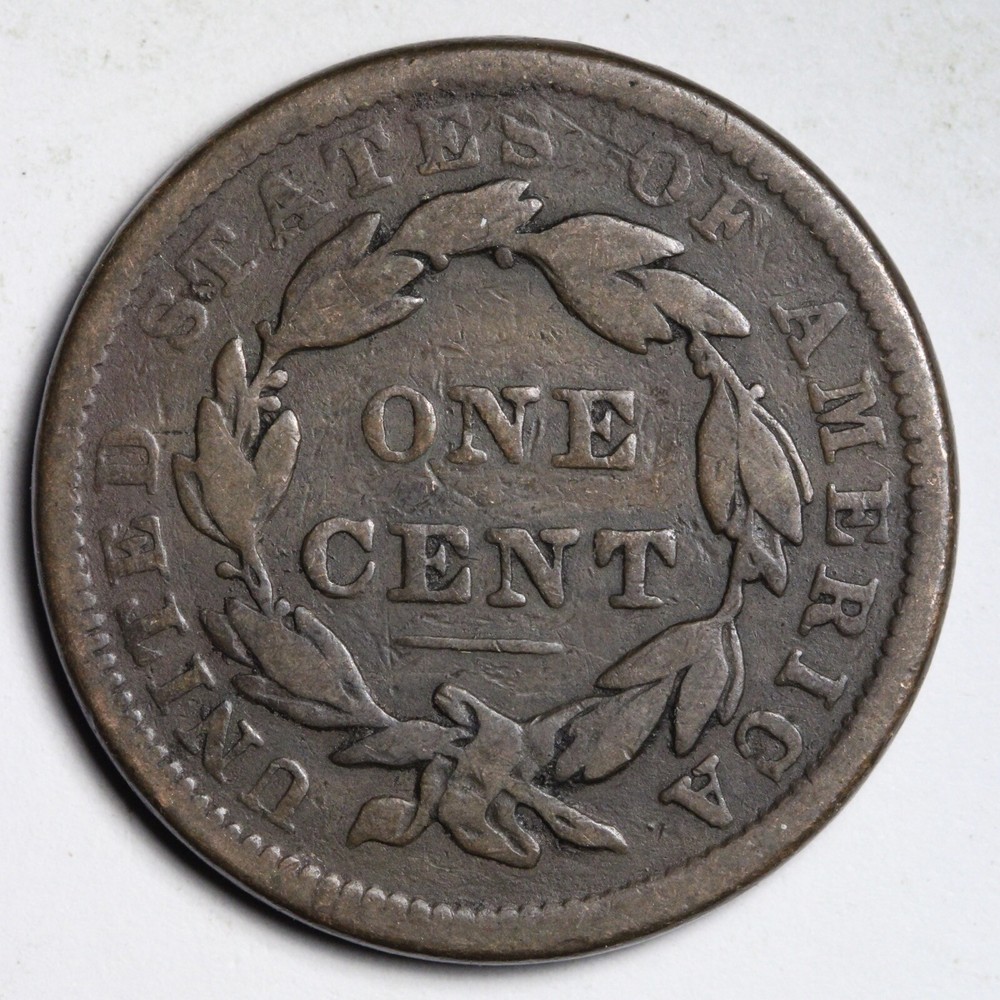 1838 Coronet Head Large Cent CHOICE FINE E190 KNL