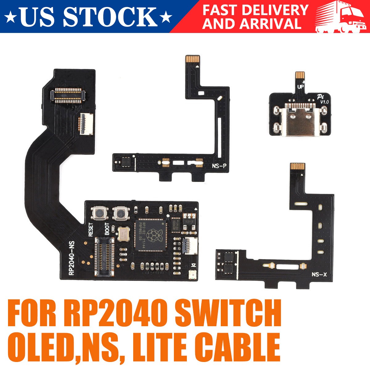 RP2040 Game Console Chip Replacement For Switch Oled Lite CPU Flex Ribbon Cable