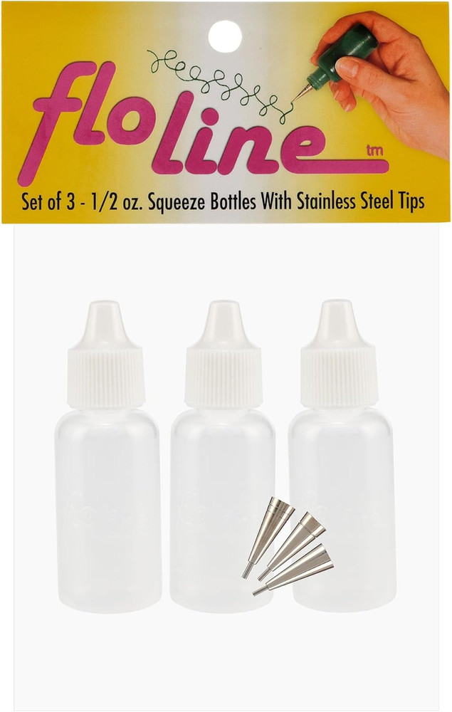 Creative Mark Precision Tip Applicator Bottle - Flo Line Squeeze Bottle with Sta