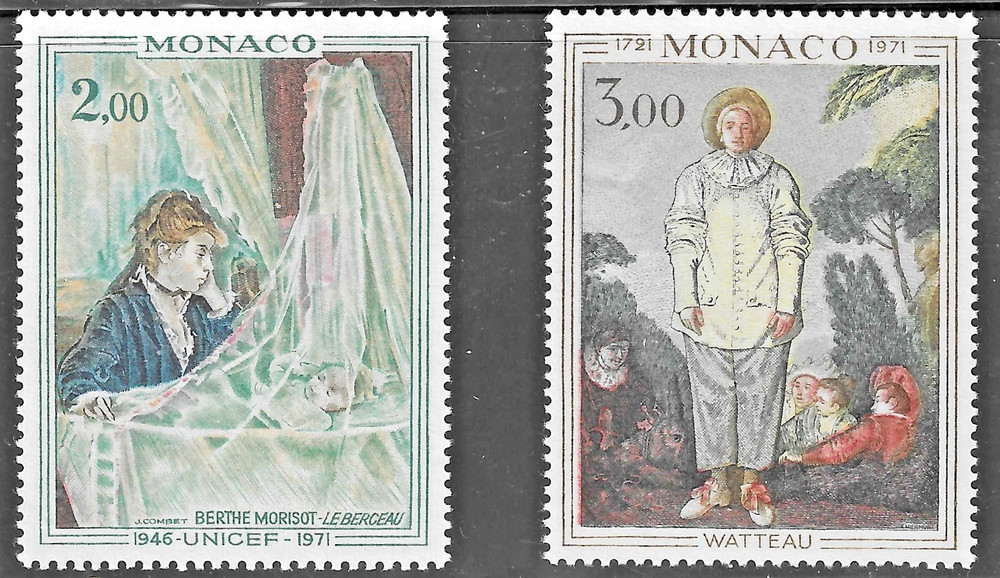 Monaco (1972) - Scott # 815 - 816,   MH
