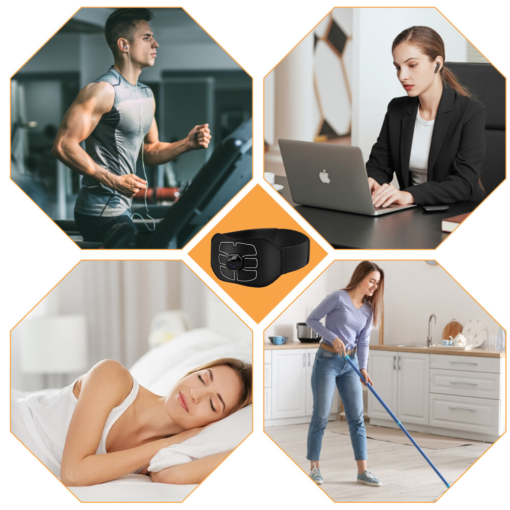 Electric ABS Muscle Toner Simulation Fat Burner Toning Belly Shaper Belt Machine