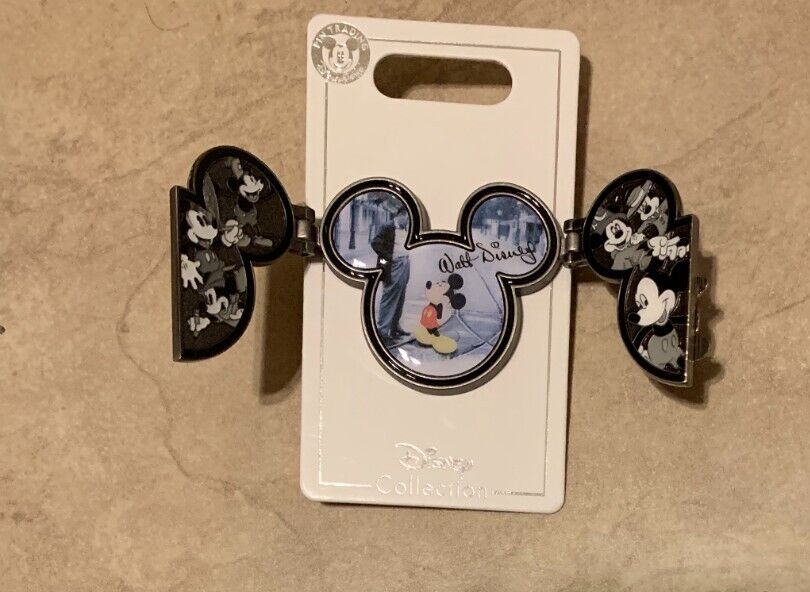 Disney Pin It All Started With Mickey Mouse Hinged Opens Like Locket NEW on card