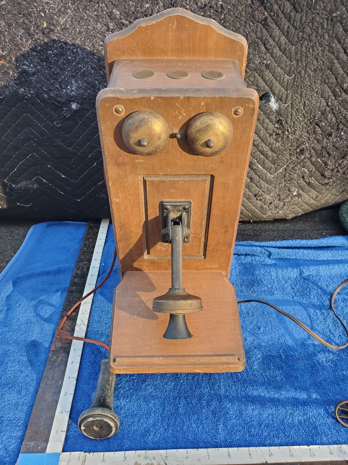 Antique Tube Radio Receiver Wall Telephone The Country Belle By Guild