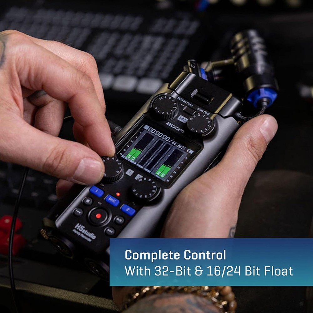 Zoom H5studio 4-Track Handy Recorder with 32-Bit Float Recording