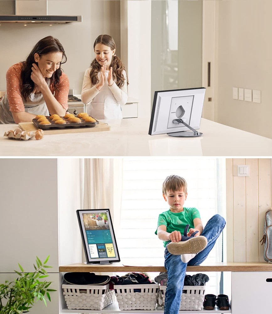 Stand Compatible with Echo Show 15/21, Adjustable Foldable with 360 Degree Ro...
