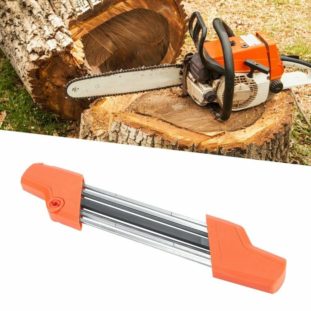 2IN1 Chainsaw Chain Quick Sharpener Metal File 3/8" 4.0mm For STIHL 56057504303