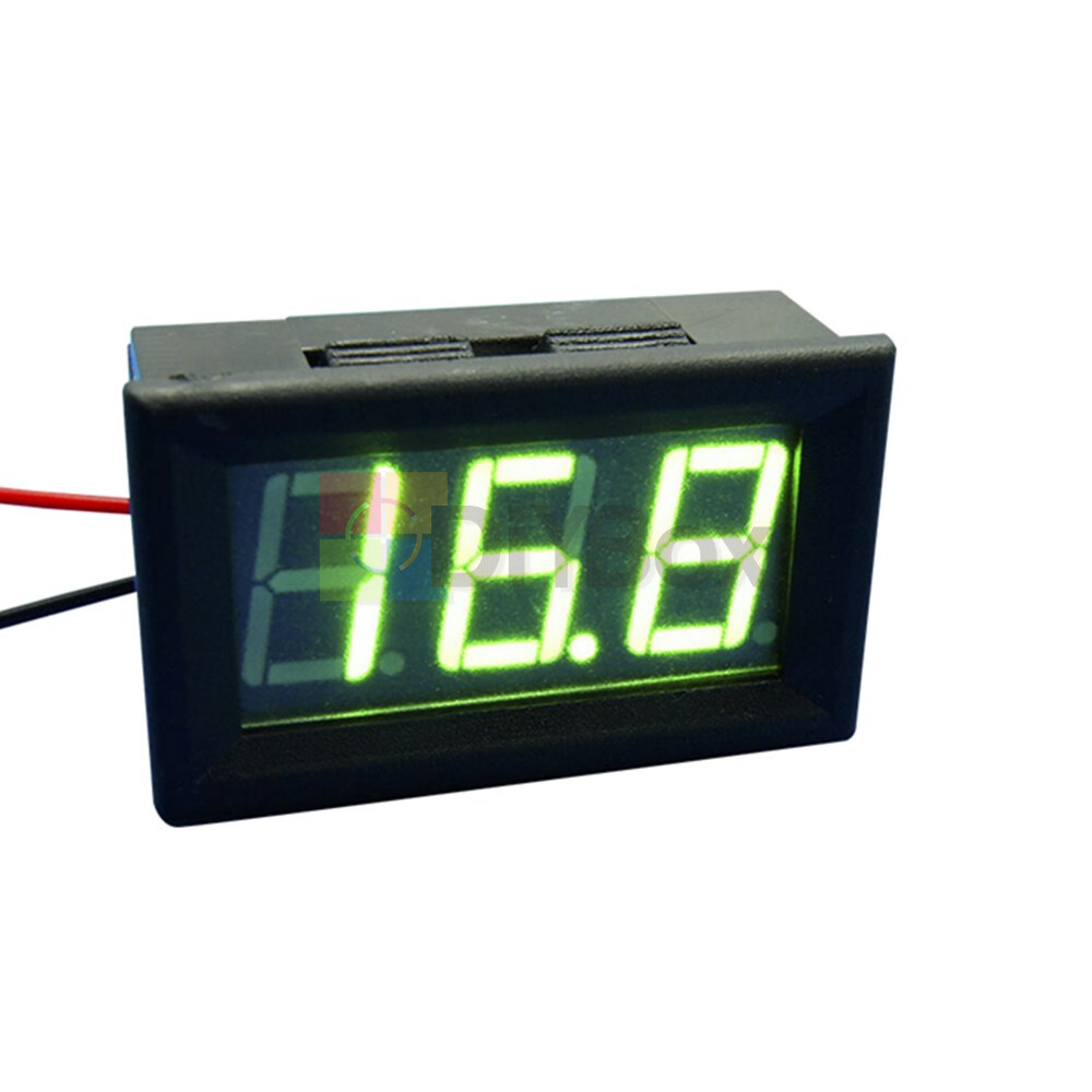 0.56'' Mini DC 5-120V Voltmeter LED Panel 3 Digital Display Voltage Meter 2 wire