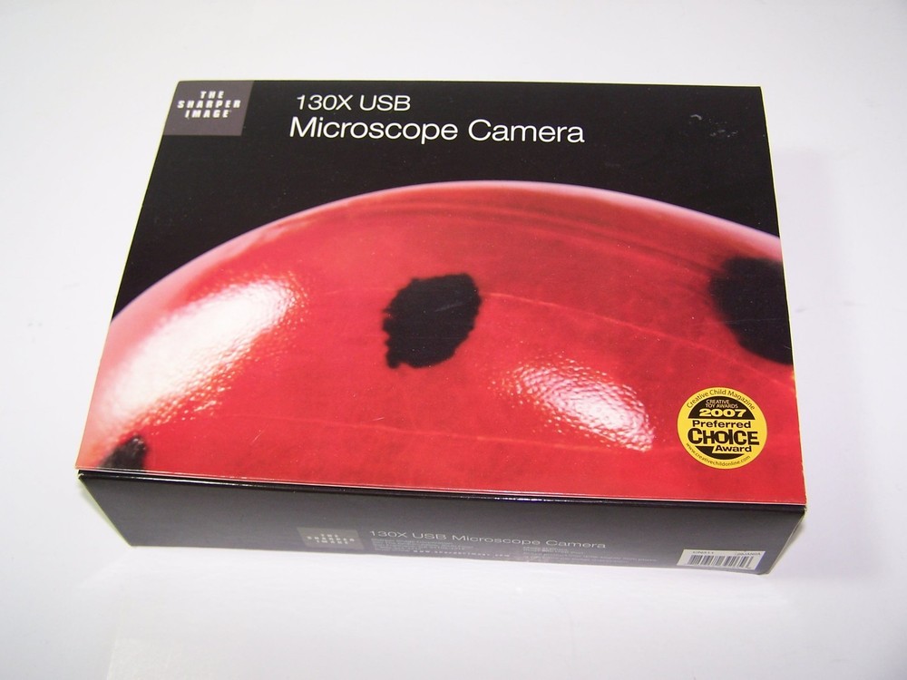 The Sharper Image 130X USB Microscope Camera Open Box For Mac & PC Never Used