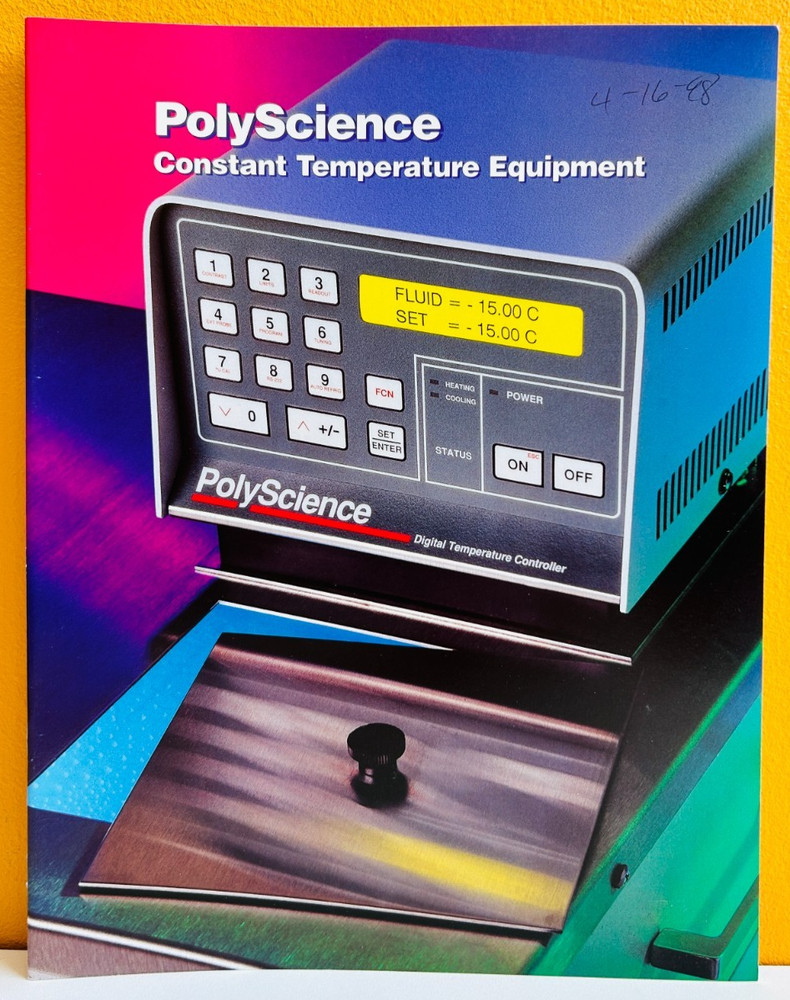 PolyScience 1994 Constant Temperature Equipment Catalog.