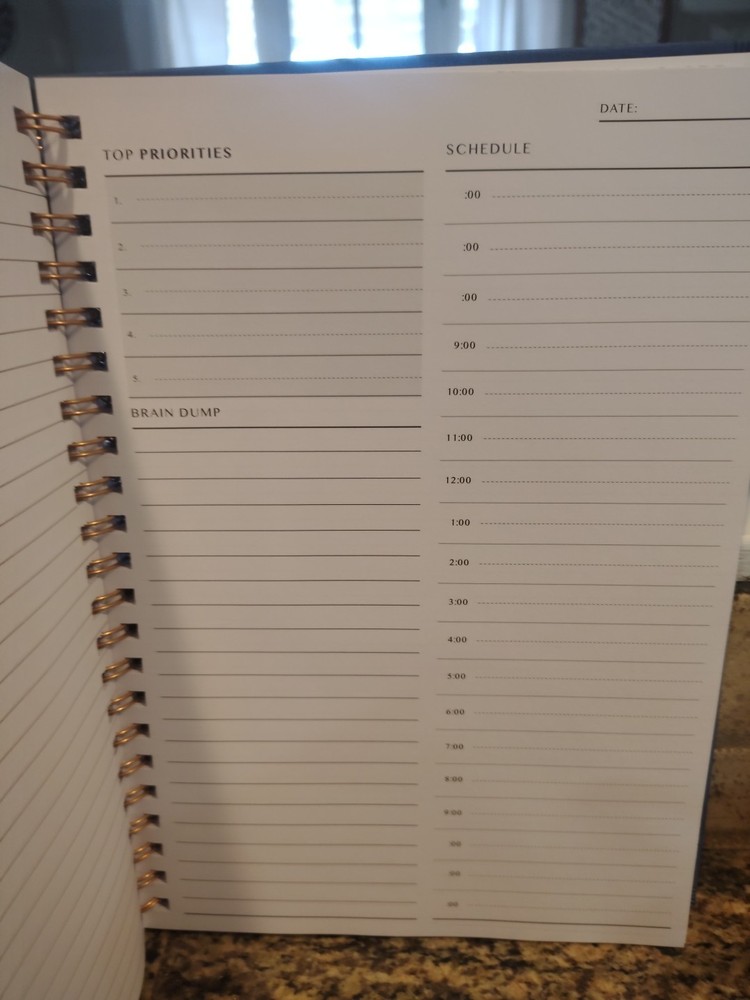 Undated Daily Planner - Time Blocking Planner & ADHD Planner. To Do List, Hou...
