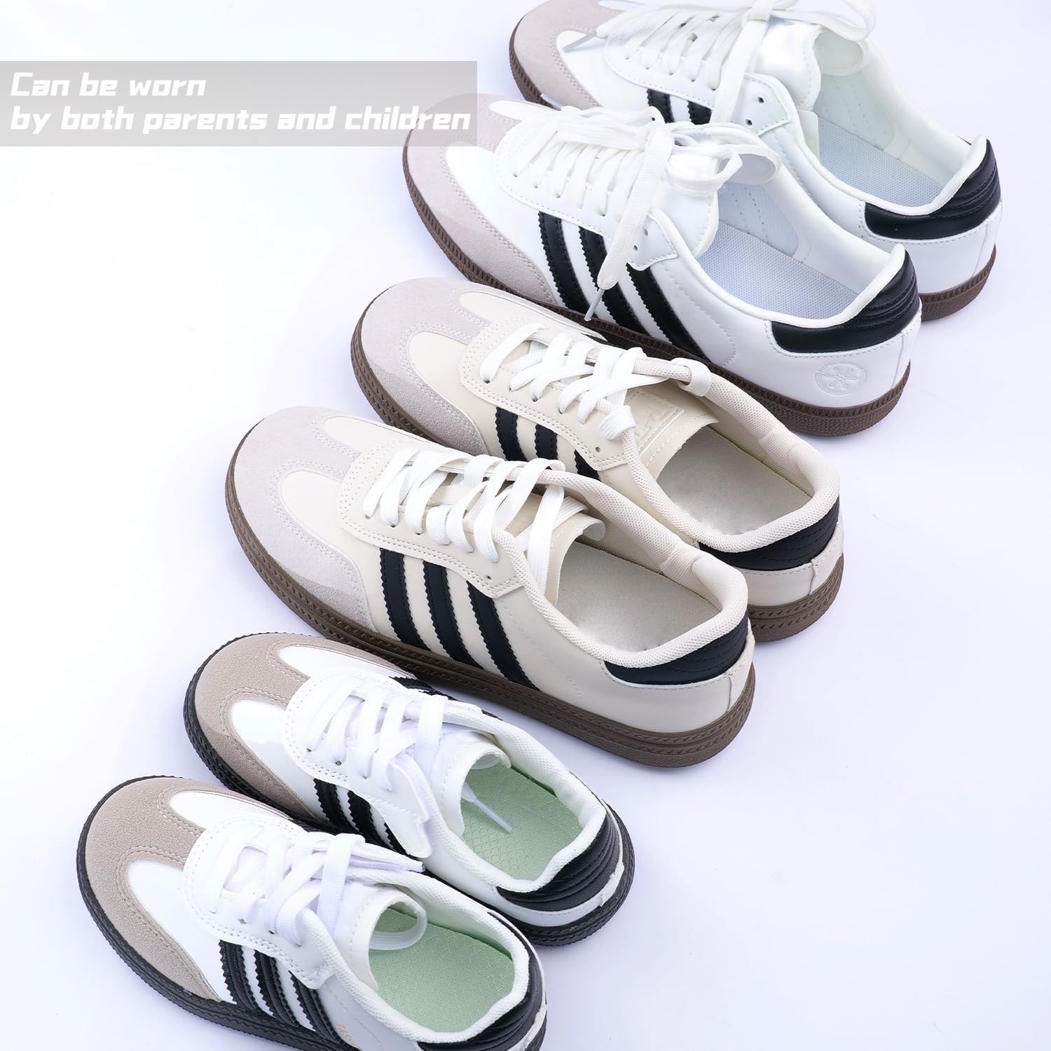 2 Pairs Shoelaces for Sneakers 8 mm Wide Flat Shoelace for Kids Adults Athletic