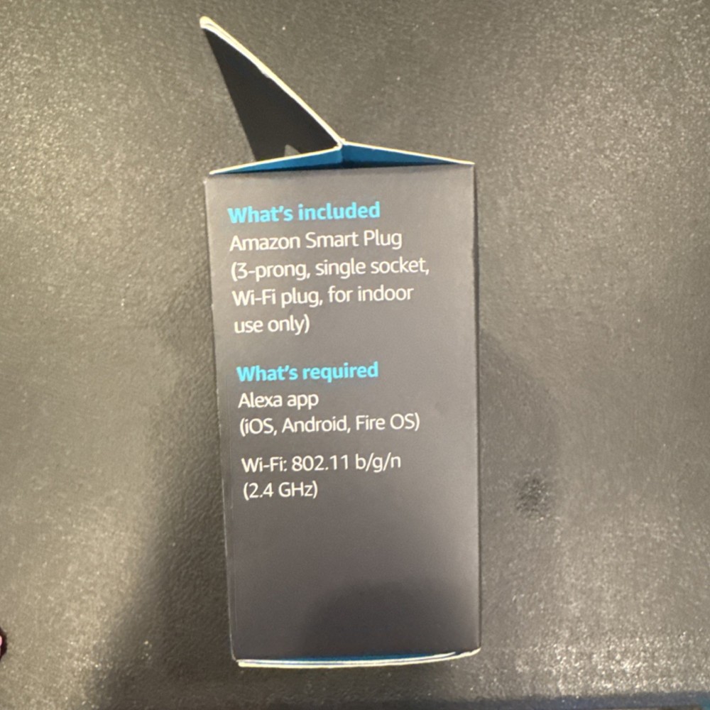 Amazon Smart Plug Wi-Fi Works with Alexa App-Controlled Remote Single Socket