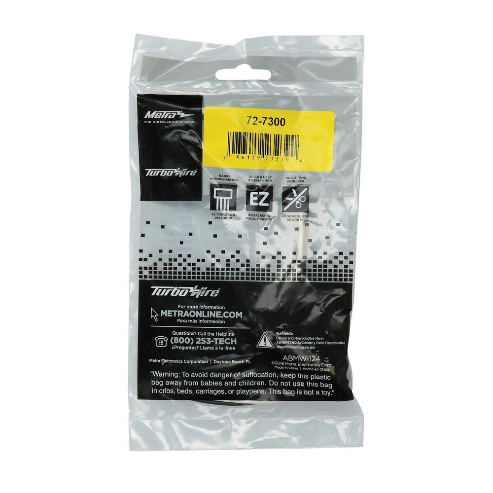 Metra 72-7300 Speaker Wire Harness Adapter For Select Vehicles