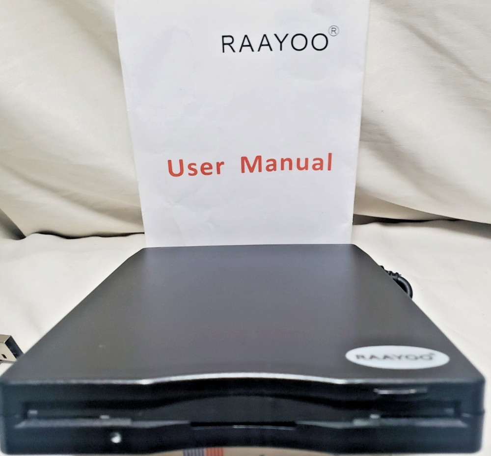 RAAYOO Floppy Disk Reader USB Type A/C Floppy Disk Drive/Player/Converter